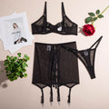 Midnight Mesh Intimates Set