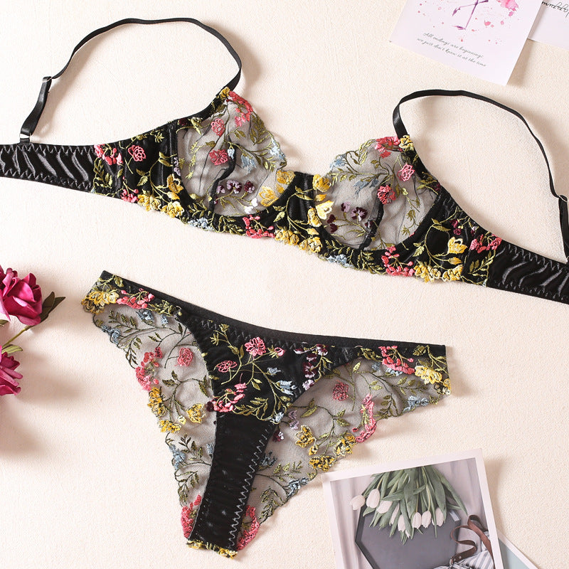Bloom Lace Embroidered Two-Piece Set